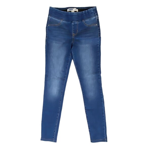 Old Navy Rockstar Jeans Jeggings Pull On Medium Wash Blue Denim Stretch 2 - Picture 1 of 5